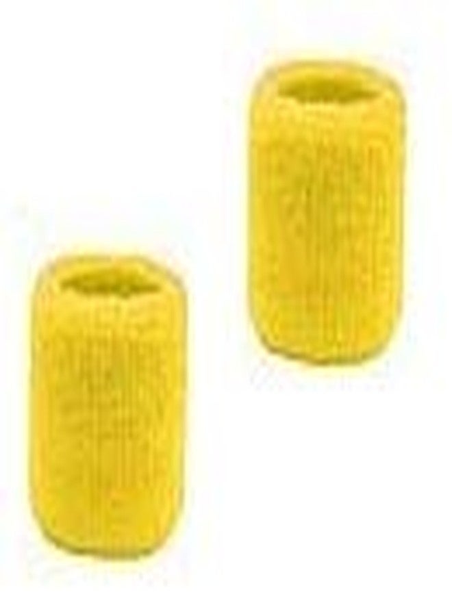 CARE 'N' TOUCH Care N Touch One Pair of Yellow Color Sweatband/Wrist Band/Wrist Support for Gym and Sports Activities. - Image 1