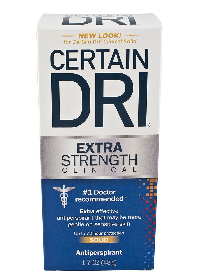 CERTAIN DRI - Certain Dri Antiperspirant Solid for Excessive Perspiration-1.7 Ounce (Pack of 2) - Image 1