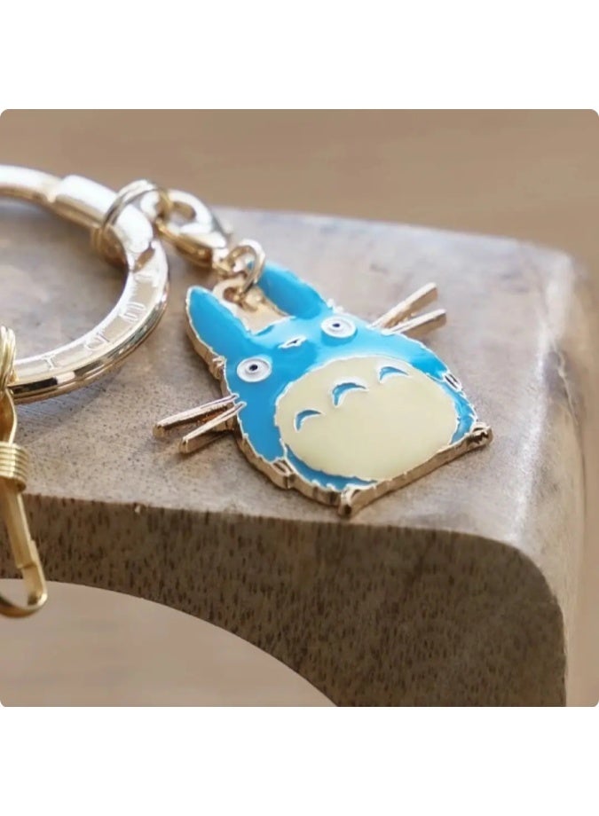 My Neighbor Totoro Metal Keychain – Blue Totoro