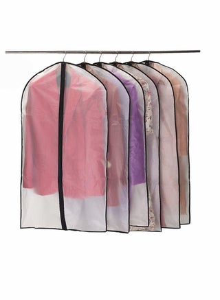 Garment Covers Dustproof Clothes Moth Proof Coat Bag with Zip Translucent Dress Cover Waterproof Anti-mite Breathable Suit Protector 6pcs 60 * 100cm Black - pzsku/ZA9FABF6D4BD18EBBE8D9Z/45/_/1669978921/c787e5b4-59f6-4e5c-a7c6-28eceb69f117