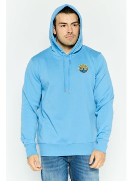 Men Brand Logo Long Sleeves Hooded Sweatshirt, Light Blue - pzsku/ZA9FAC004653FECEED4F4Z/45/_/1737641820/412286a3-9169-44f1-9390-5673ede9bc8b