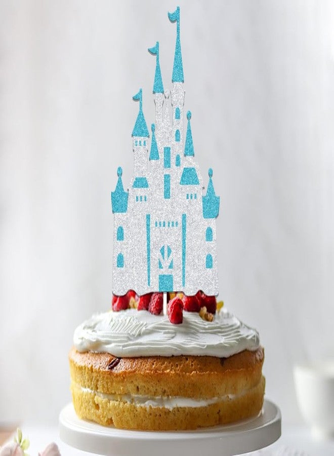 WFKLDF Castle Cake Topper Princess Cake Topper Castle Theme Birthday Party Decorations Princess Party Supplies Princess Baby Shower Supplies - Image 4
