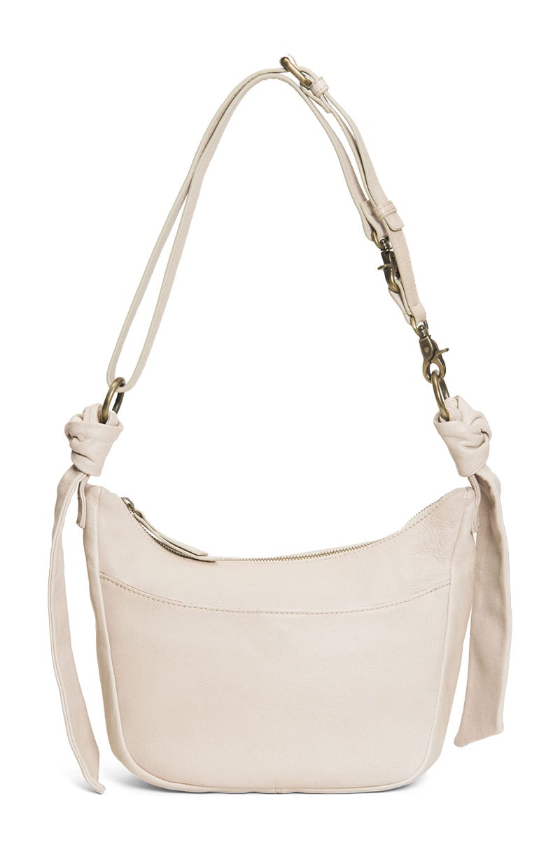 Frye Womens Nora Knotted Crossbody Bag Cream One Size US