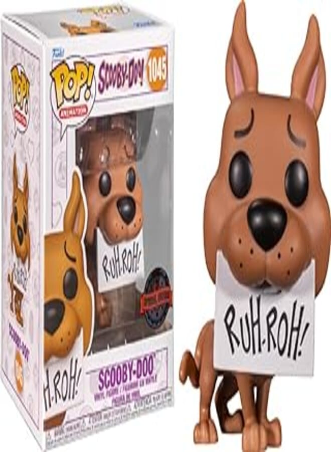 Funko Pop Animation: Scooby Doo- Scooby "Ruh-Roh!" (Exc), Action Figure - 61955, Multi Color