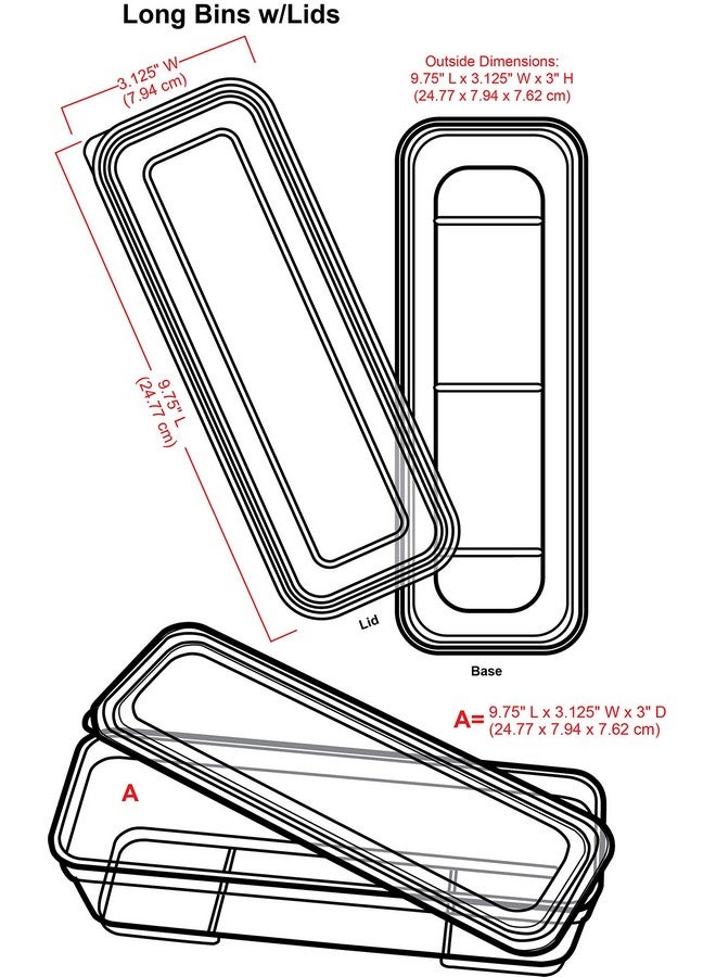 ArtBin Long Lids Super Satchel Accessory 4 Pack Xl Bins Clear 4 Count - Image 3