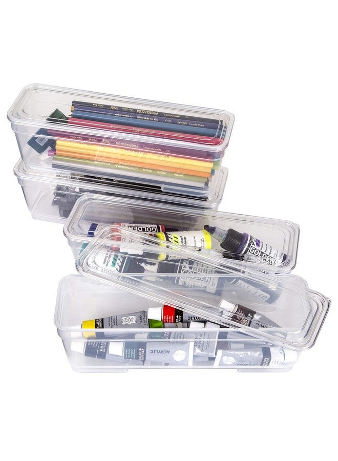 ArtBin Long Lids Super Satchel Accessory 4 Pack Xl Bins Clear 4 Count - Image 2