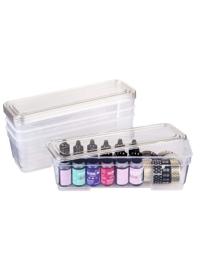 ArtBin Long Lids Super Satchel Accessory 4 Pack Xl Bins Clear 4 Count - Image 1
