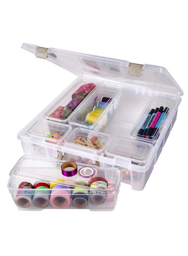 ArtBin Long Lids Super Satchel Accessory 4 Pack Xl Bins Clear 4 Count - Image 5