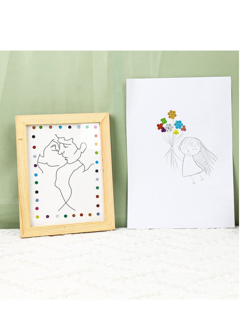 Zikra Laser Color Coding Labels Shinny Round Dot Stickers Circle Dot Labels 16 Colors Colorful Coding Label Sticker for Office and Student for Inventory Organize File Classification 50 Sheets - Image 3