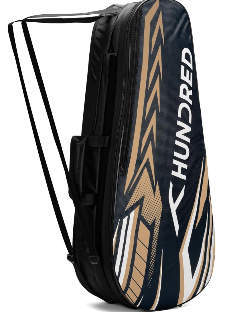HUNDRED Urban Pod Badminton Kit-Bag  | Unisex | Material: Polyester | 3 Spacious Compartments | Double Zipper Closure - Image 1
