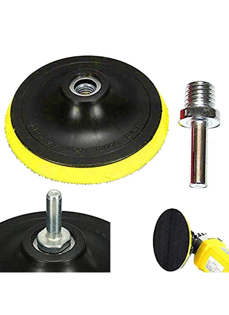 DIY Crafts Diy Crafts CTDIYHI57486 7 Inch Backer Pad Polishing Buffing Plate Rubber M 44483 Drill Thread Kit Set 6 Inch Kit Backer Pad Universal Drill Nut  - Image 1