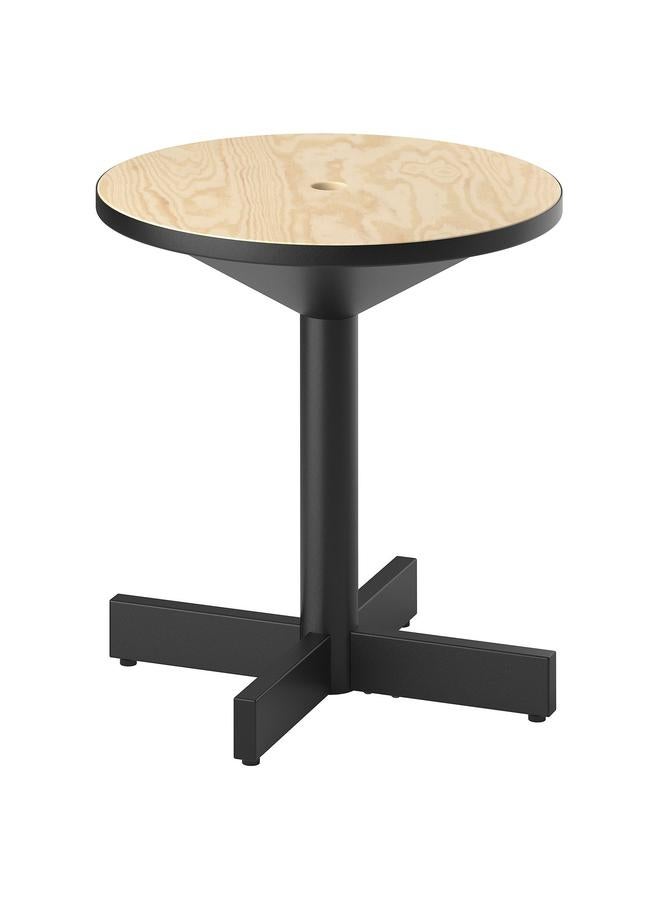 erorex Side Table, Pine Plywood/Black - Image 1