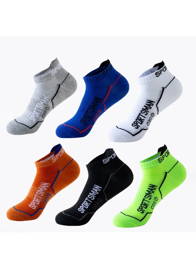 COYO Mens Ankle Athletic Socks Running Socks Cotton Low Cut Breathable Cushioned Arch Support Casual Socks (6 Pairs) - Image 1