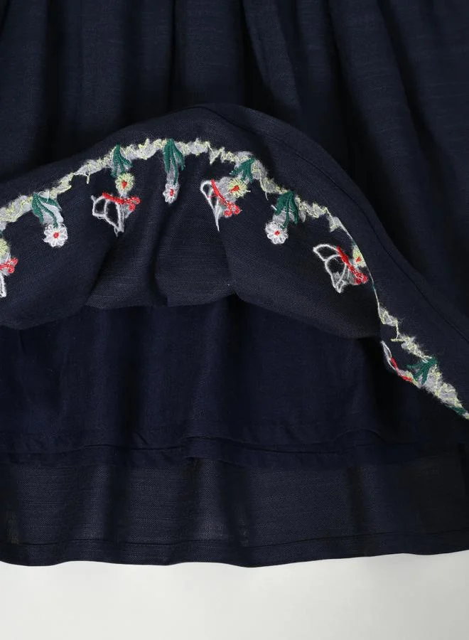 BELLA MODA Embroidered Longsleeve Dress