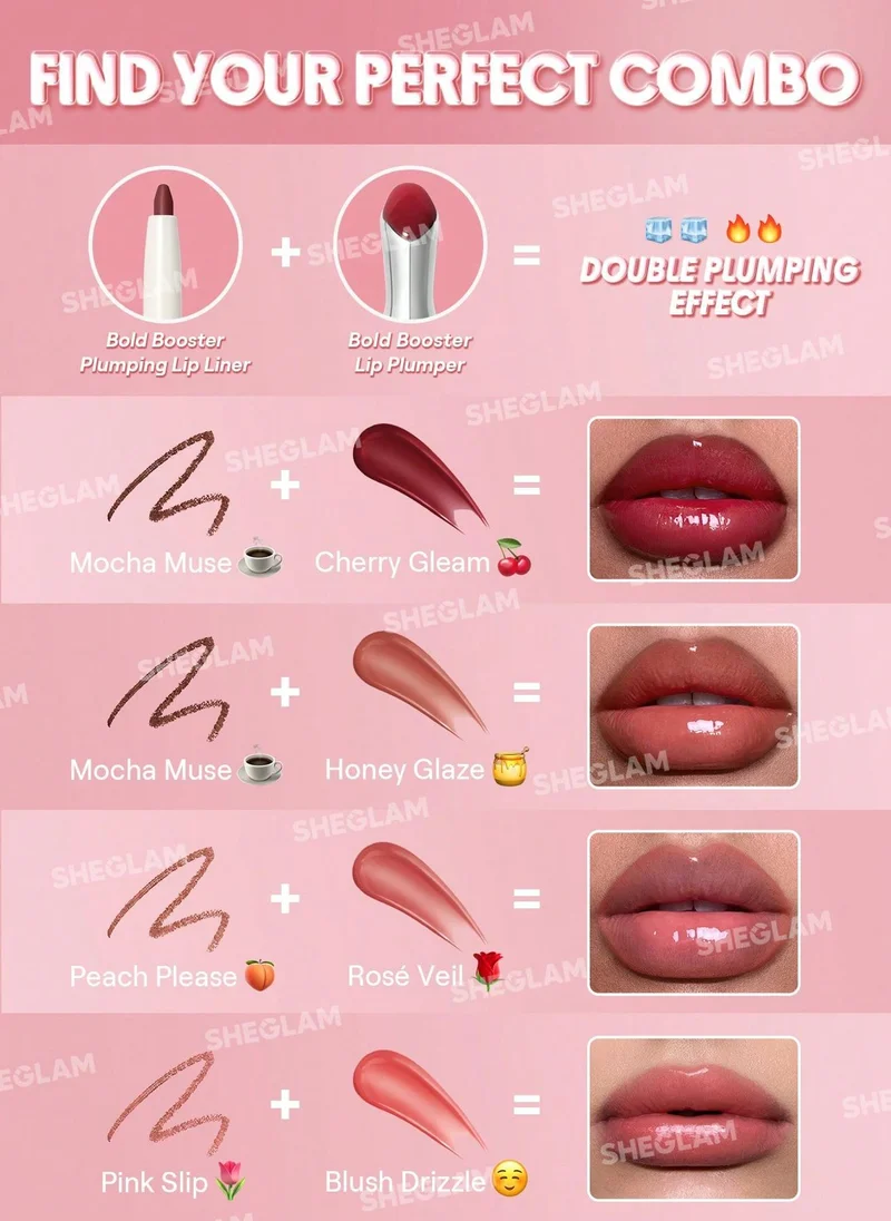 Sheglam  Sheglam Bold Booster Lip Plumper-Honey Glaze for Women | Best Price UAE