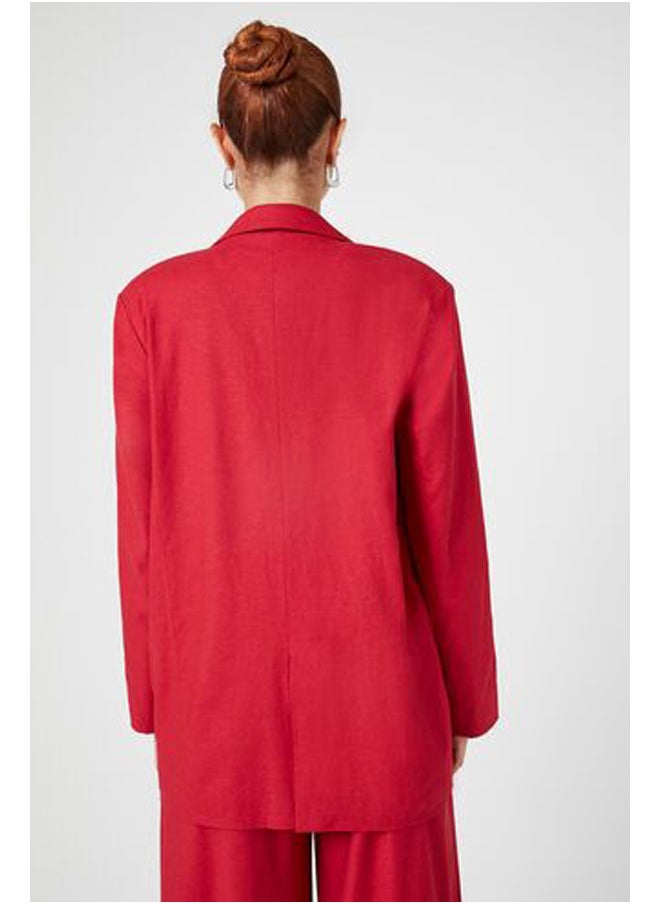 FOREVER 21 Double-Breasted Notched Blazer  - Image 3