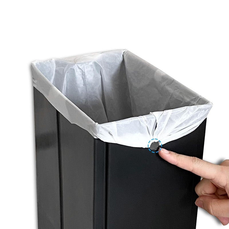 NALACAL 3.9 Gallon Trash Can with Foot Pedal - Hands-Free Step Trashcan for Home, Office, and Bathroom - Image 3
