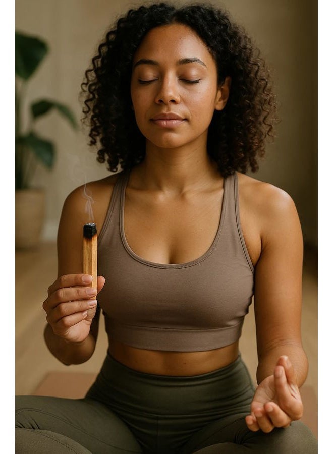 Pachamama Essentials Palo Santo Incense Sticks, 10 Sticks (4.0 inches each, 0.08-0.10 kg, 100% Natural and Sustainable, Wild Harvested), for Purifying, Cleansing, Meditating - Image 4