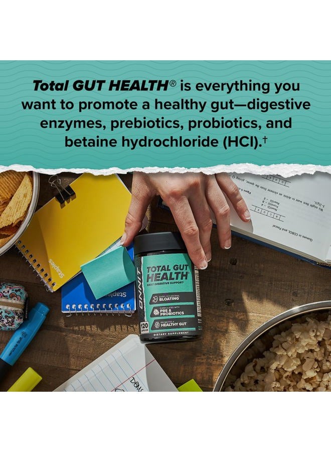 Onnit Total Gut Health Daily Digestive Support, Complete Digestion Supplement for Women and Men with 7 Strains of Probiotics, Prebiotics, Enzymes and Betaine HCL, 60 Count - Image 5