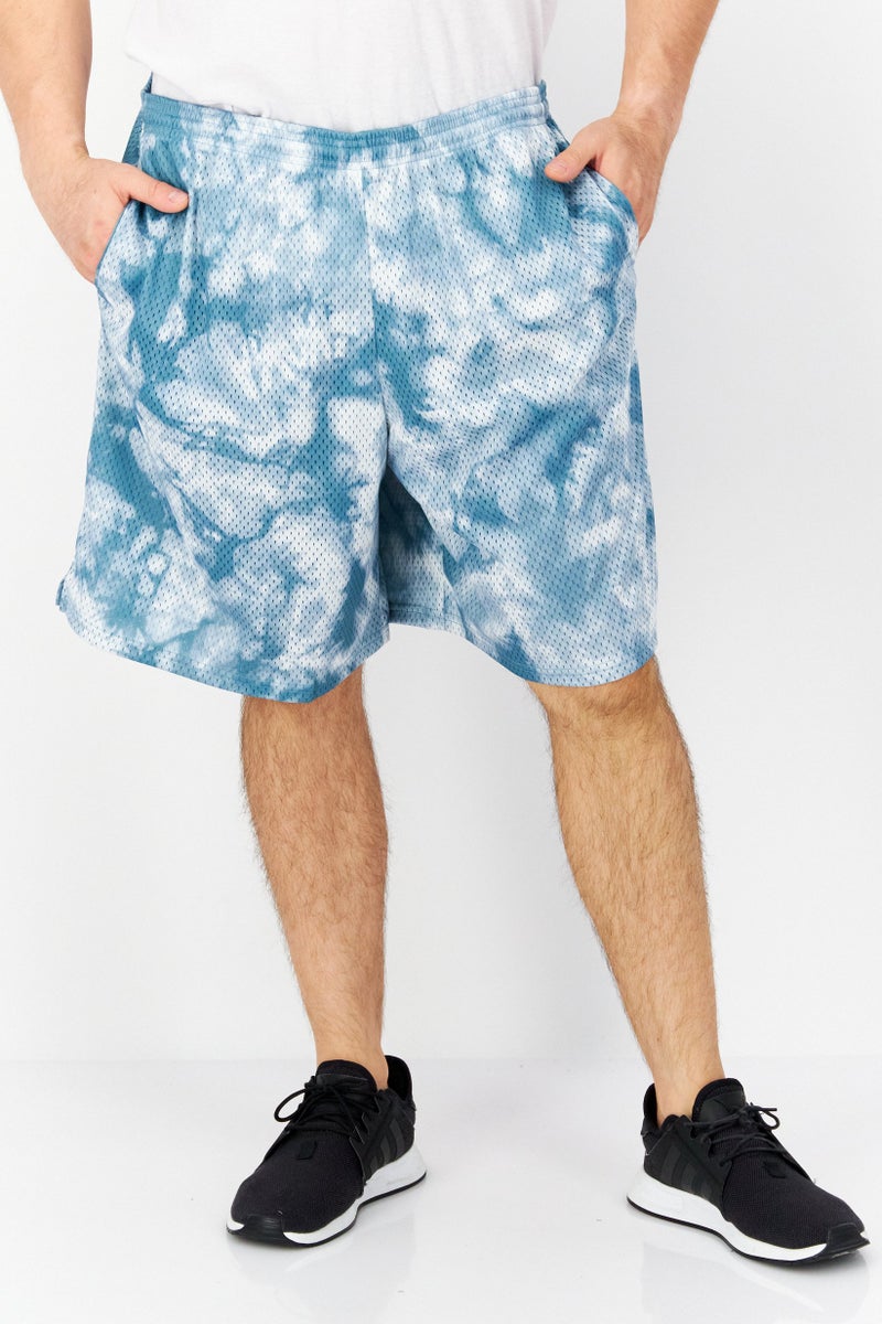 Champion Men Sportswear Fit Training Shorts, White/Sage  - Image 1