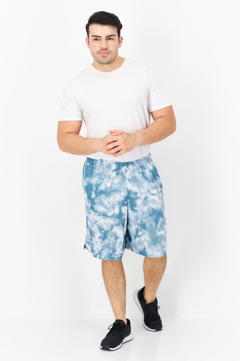 Champion Men Sportswear Fit Training Shorts, White/Sage  - Image 3