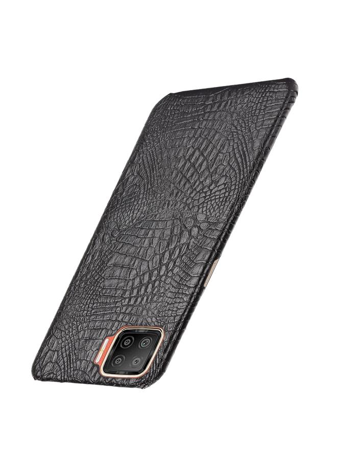 S-TOP Case For OPPO F17 / A73 2020 Shockproof Crocodile Texture PC + PU Case - Image 3