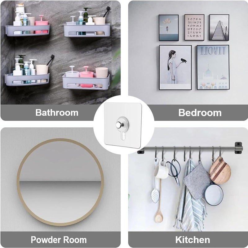 GoodTool 30 - Piece Self - Adhesive Picture Hooks - No - Drill Wall Hooks for Pictures , Canvases , and Artwork - Image 4