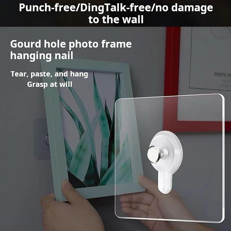 GoodTool 30 - Piece Self - Adhesive Picture Hooks - No - Drill Wall Hooks for Pictures , Canvases , and Artwork - Image 2