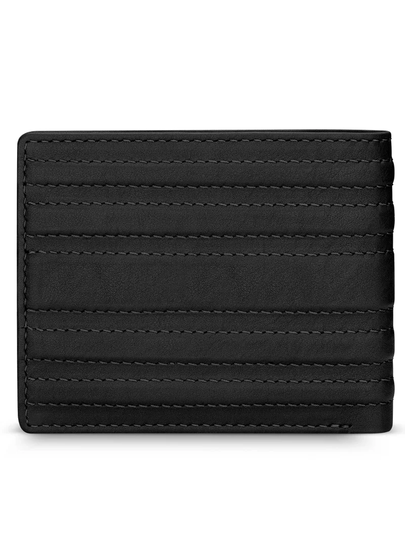 دوكاتي كورس Linea Black Genuine Leather Wallet For Men