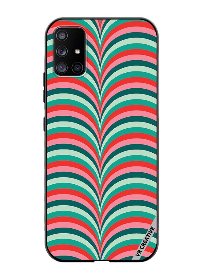 VR CREATIVE Protective Case Cover For Samsung Galaxy A51 5G Strips Design Multicolour - Image 1