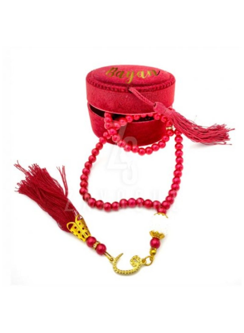 Tasbeeh Pearl Tasbeeh Case  Maroon