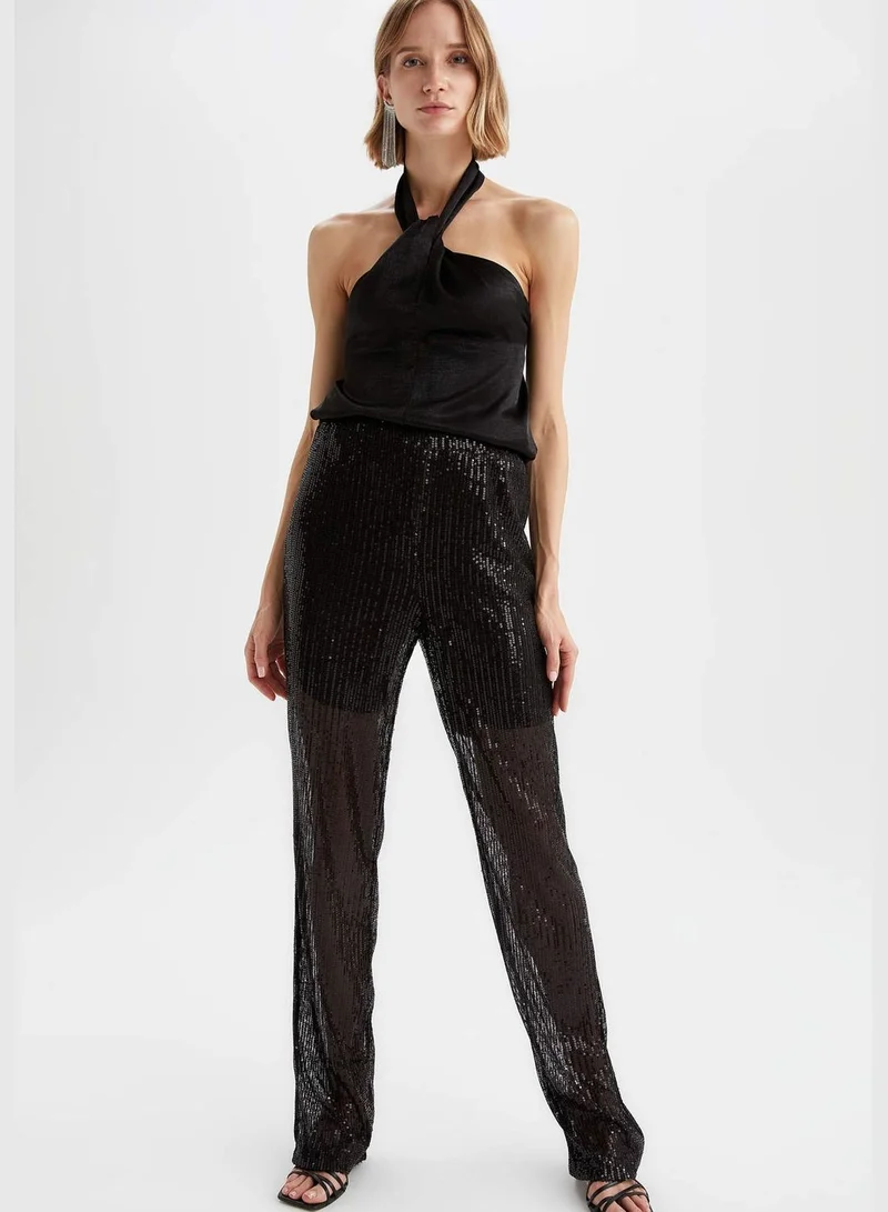 ديفاكتو Woman Regular Fit Wrap Woven Sleeveless Blouse