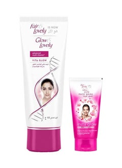 Glow & Lovely Lovely Cream With Insta Glow Face Wash, Pack Of 2  - Image 1