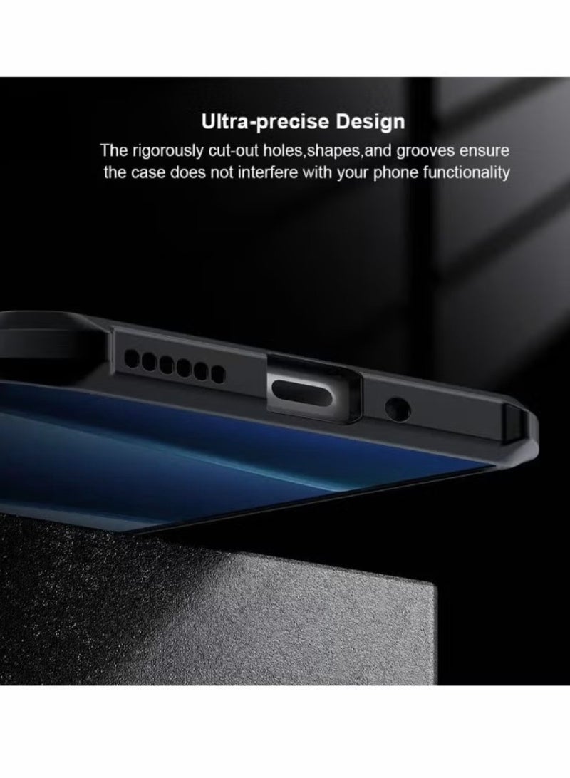 Xundo Clear Case for Xiaomi Redmi Note 15 Pro Plus 5G | Premium Rugged | Durable Shock-absorbing Frame | Black Border | Thermoplastic Polyurethane | Airbag Anti-drop Protection - Clear - Image 5