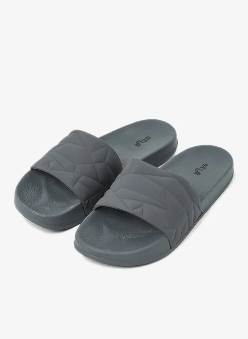 Styli Styli Textured Open Toe Slip On Slides