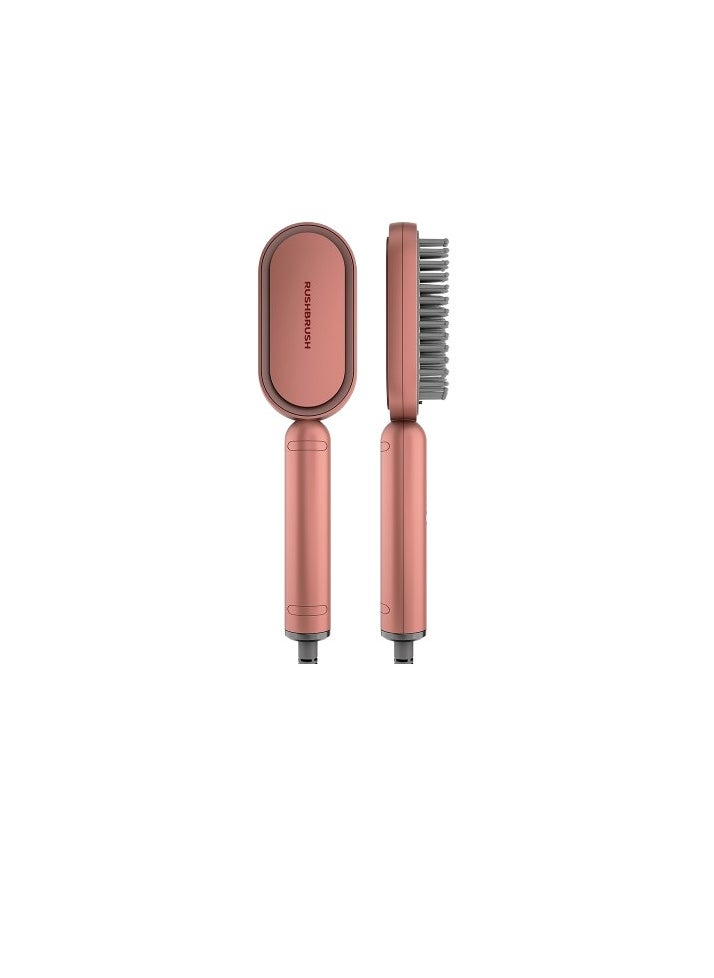 Rush Brush - Hair Straightener Brush Rush Brush, S3 Lite - Rose Gold - Image 1