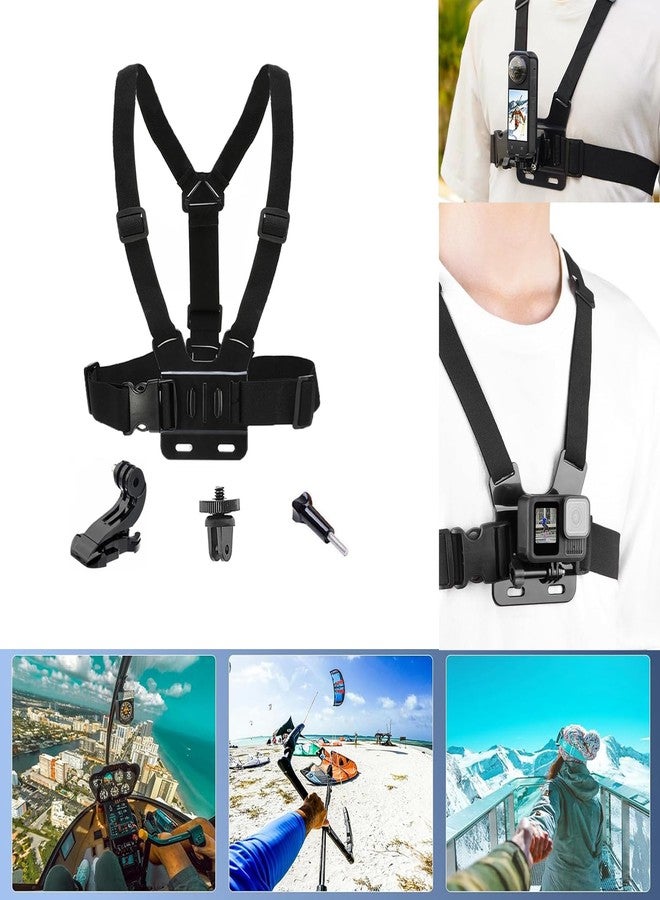يوجير حزام صدر قابل للتعديل لكاميرات Insta 360 X5 X4 X3 X2 X ACE Pro ONE RS R GO 2 3، وحزام صدر لتثبيت الجسم لكاميرات GoPro Hero Series وFusion Max وDJI OSMO Action وAKASO ومعظم كاميرات الحركة. - Image 5