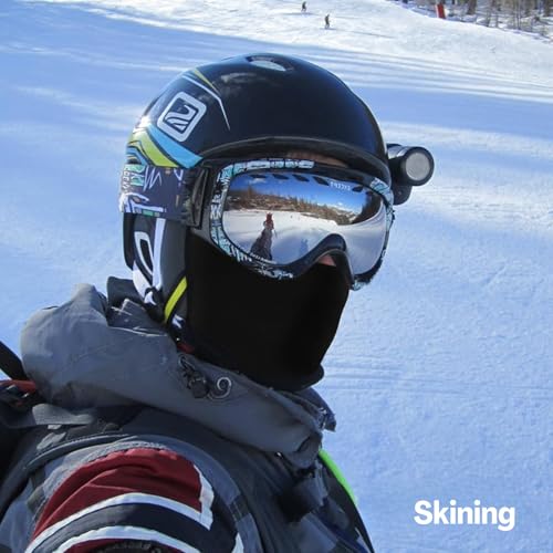 Flavizo Black Balaclava for Men, Full Face Mask for Bikers, Helmet Cover for Bike, Riding, Outdoor Ski Sports, Breathable Windproof Protective Gear for Motorcycle Riders - Image 5