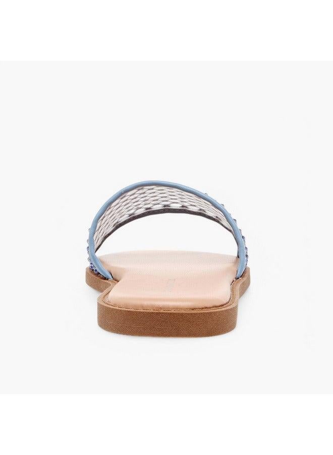 Flora Bella By Shoexpress Girls Embellished Slip-On Sandals - Image 5