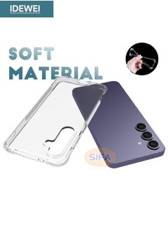 IDEWEI Samsung Galaxy S24 FE 5G Case, Designed for Samsung S24 FE Case with Four Corner Anti-Fall Airbags, Slim Flexible TPU Rubber Soft Silicone Anti Slip Case Cover Fit for Samsung Galaxy S24 FE (Clear)  - Image 3