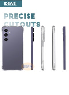IDEWEI Samsung Galaxy S24 FE 5G Case, Designed for Samsung S24 FE Case with Four Corner Anti-Fall Airbags, Slim Flexible TPU Rubber Soft Silicone Anti Slip Case Cover Fit for Samsung Galaxy S24 FE (Clear)  - Image 4