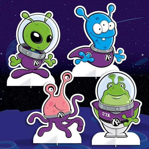 Kangaroo 28 Pack Alien Pop Out Bulk Funny Valentines Day Cards for Kids School Includes Envelopes Stickers Fun Space Themed Valentines for Class Exchange Cards School Party Favors for Boys - Image 5
