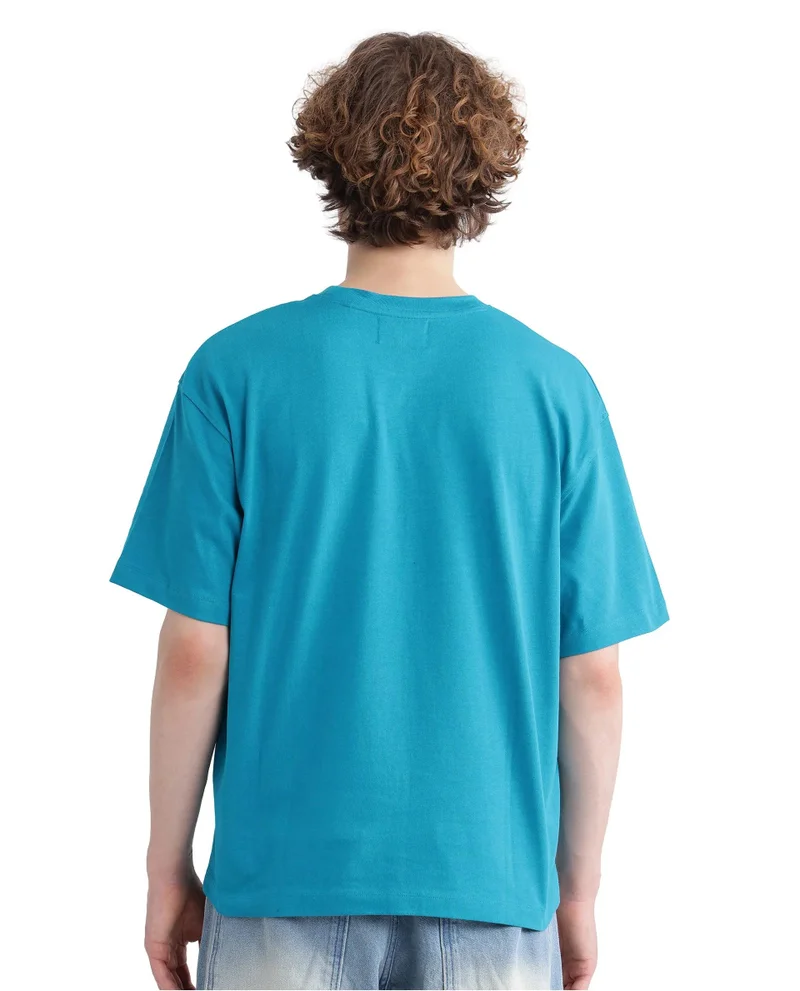 Rare Rabbit Men's Graphic Print Crew Neck T-Shirt