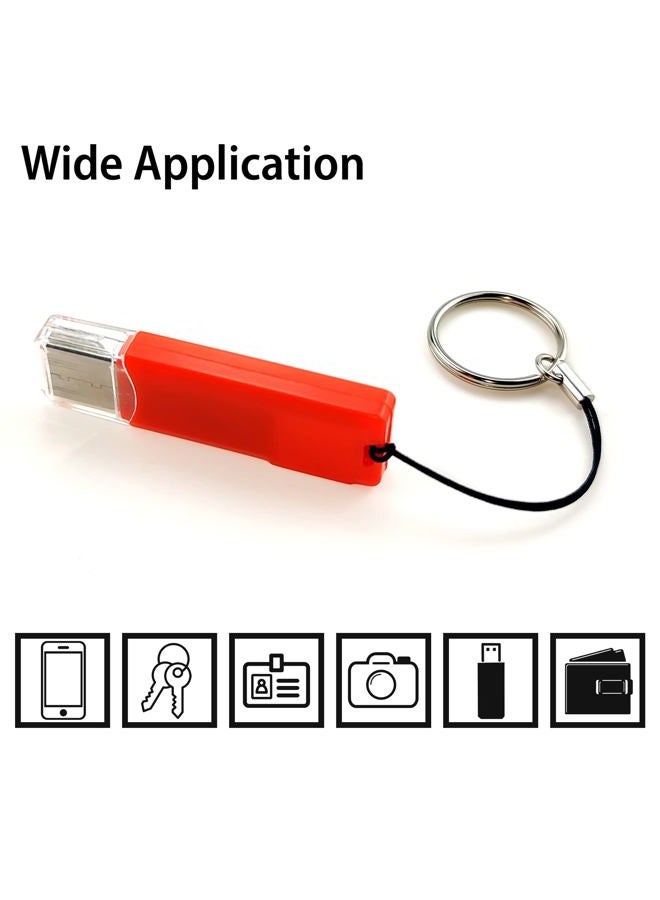 IFAMIO 30 Pcs Key Rings with Lanyards for MP3 MP4 Player Split Key Chain Rings with Nylon Strap Cord for USB Flash Drive Cellphone - Image 3
