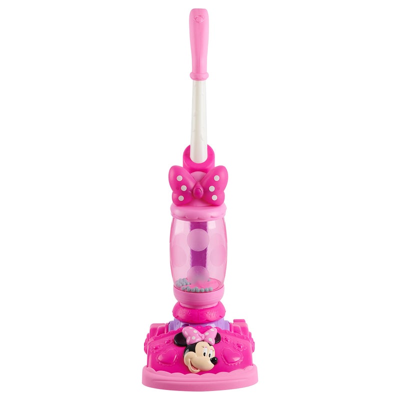Minnie Disney Junior Minnie Mouse Twinkle Bows Play Vacuum with Lights and Realistic Sounds, Kids Toys for Ages 3 Up by Just Play - Image 1