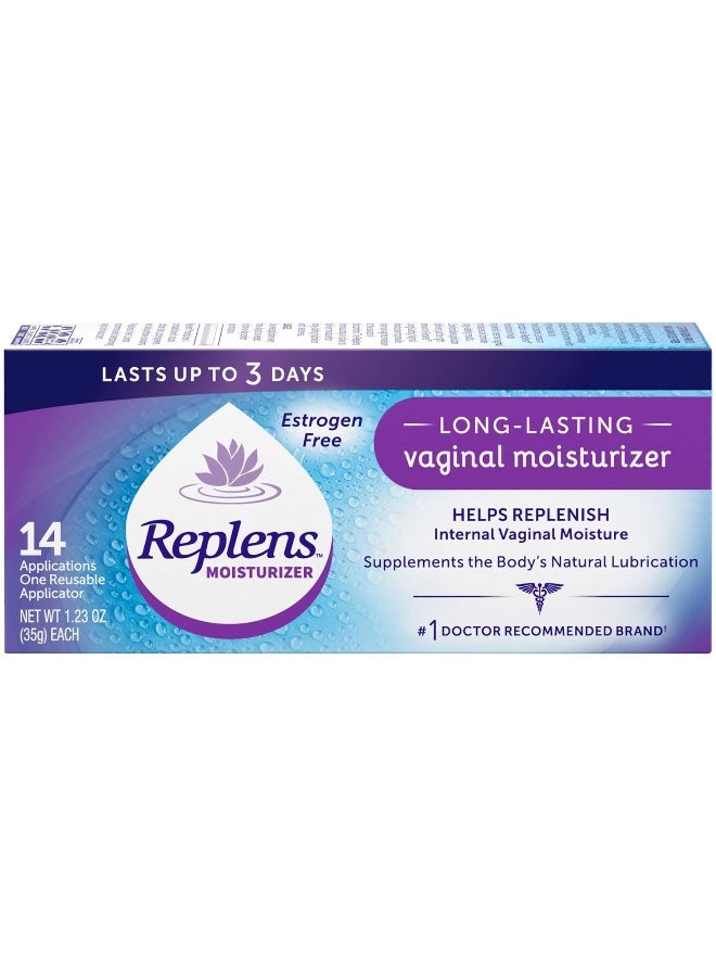Replens Long-Lasting Vaginal Moisturizer, 14ct with reusable applicator - Image 2