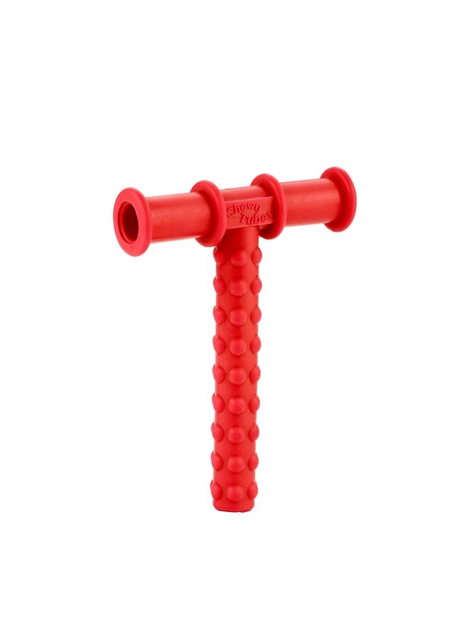 MJ Talk Tools® Opt (Oral Placement Therapy) Chewy Tube| Non-Toxic Biting Toy for Effective Oral Sensory Therapy | Texture Chewing Tube for Autism | Teether for Children and Adults (Blue + Red) - Image 5