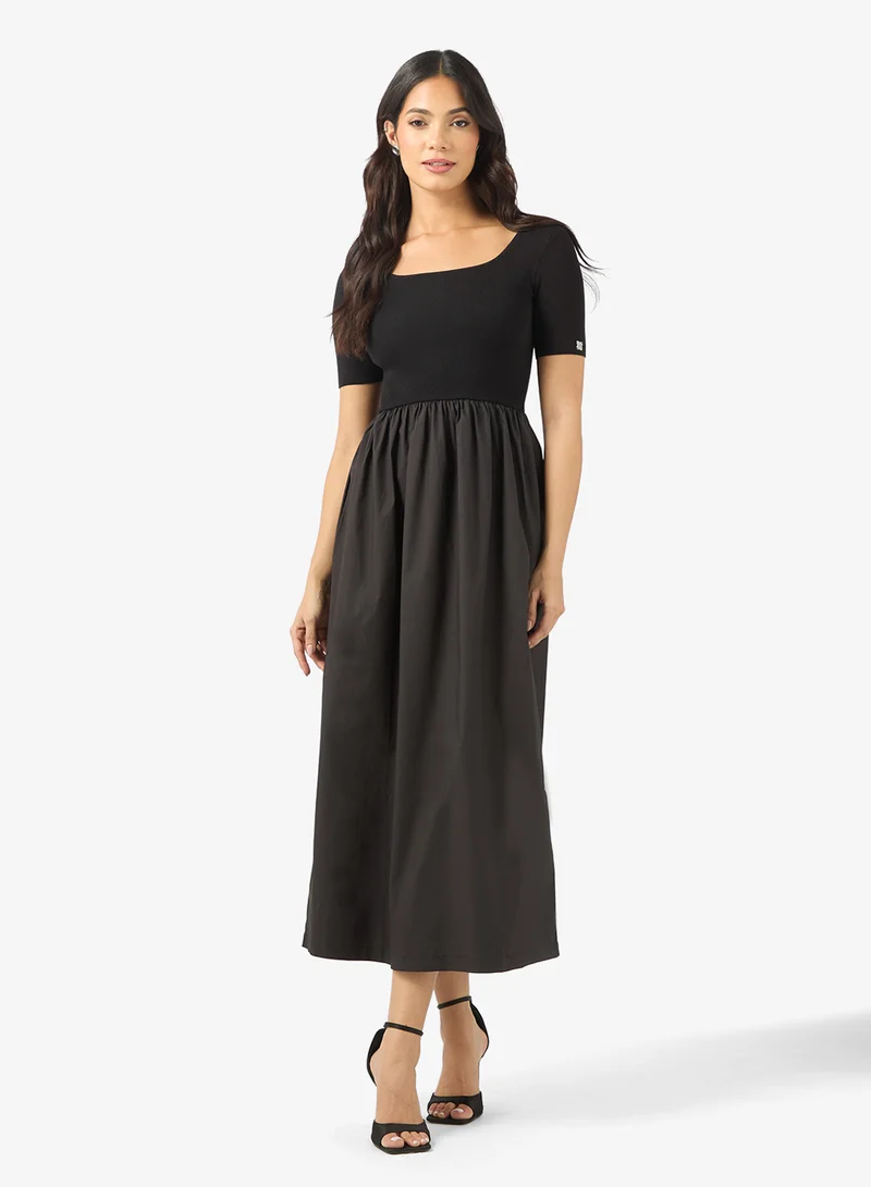 BCBG Knit A-line Maxi Dress