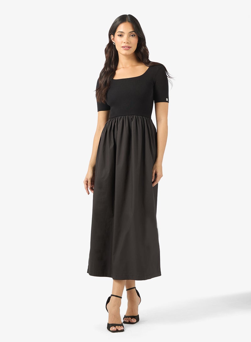 BCBG Knit A-line Maxi Dress - Image 1