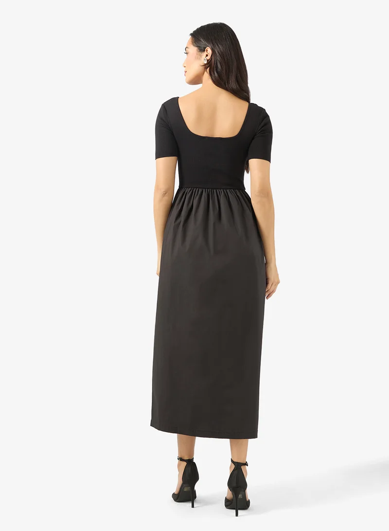 BCBG Knit A-line Maxi Dress